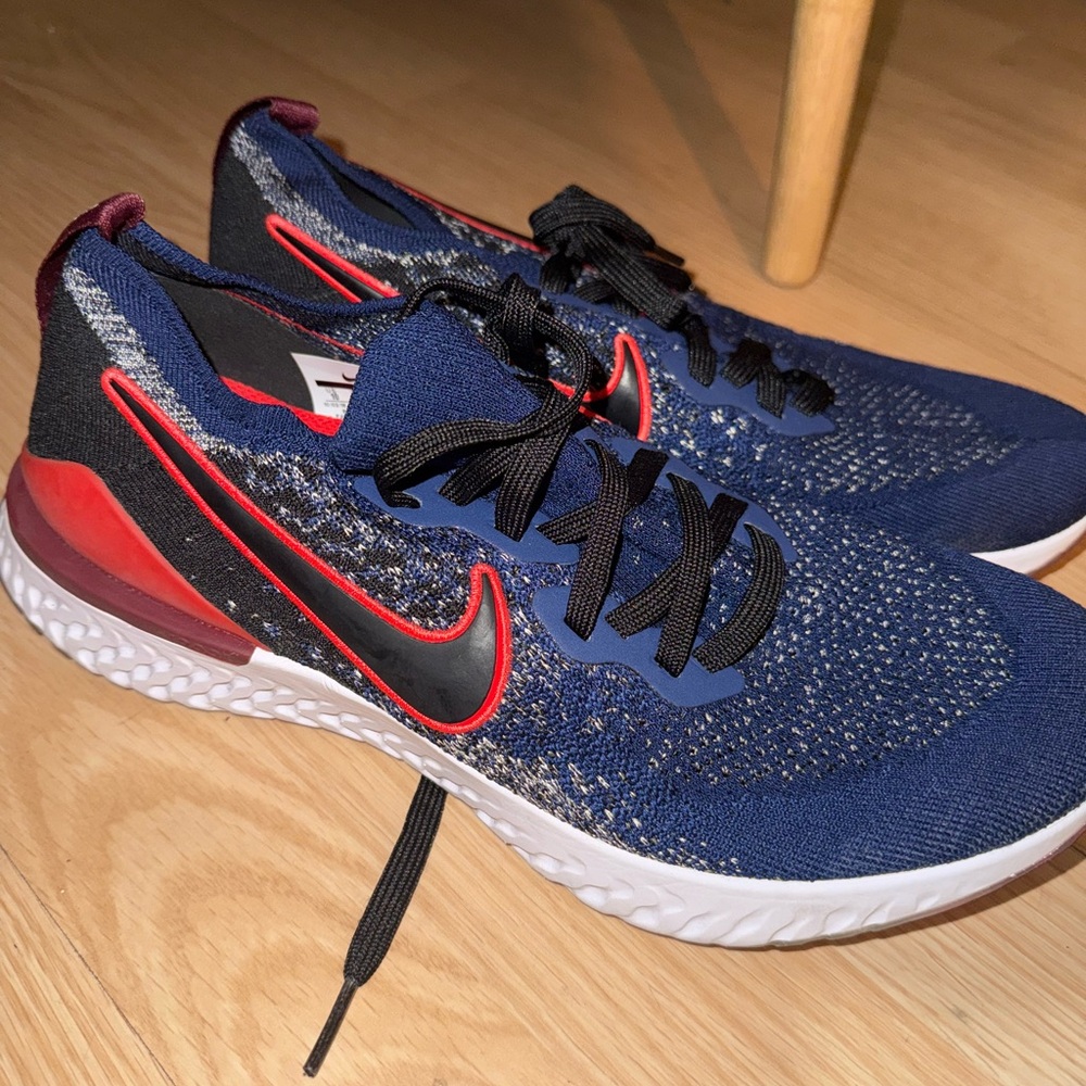 Nike Blue and Red Athletic Shoes